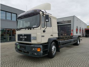 Container transporter/ Swap body truck MAN 18.224 LL / Manual-8 / Ladebordwand: picture 1