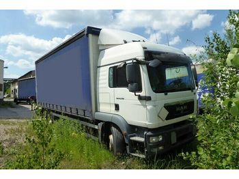 Curtainsider truck MAN 18.290 TGM, Fernhaus, Klima, LBW, 1 x Bett: picture 1