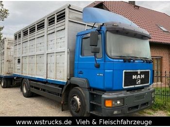 Livestock truck MAN 19.343 mit Lafaro Doppelstock wenig Kilometer: picture 1