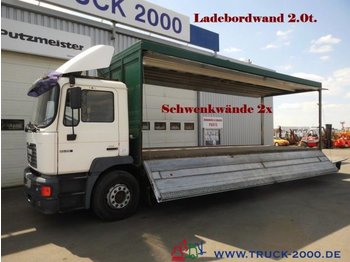 Beverage truck MAN 25.284 Getränkekoffer Schwenkwand L+R+LBW 2t.AHK: picture 1