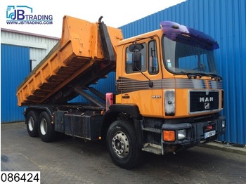 Tipper MAN 26 372 6x4, Hook Container system, Manual, Steel suspension, Naafreductie: picture 1