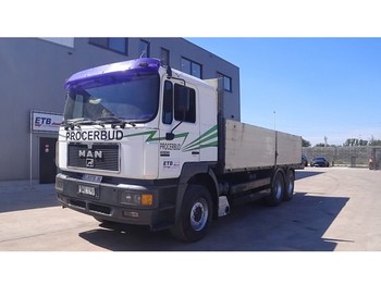 Dropside/ Flatbed truck MAN 26.403 (BIG AXLE / 10 TIRES / 6X4): picture 1