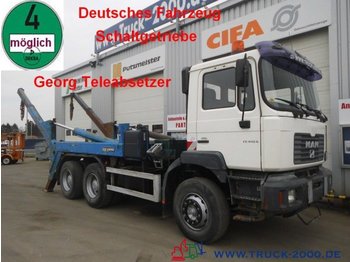 Skip loader truck MAN 26.410 FE 6x4 Georg Tele*Deutsches Fahrzeug: picture 1