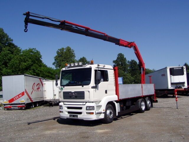 Dropside/ Flatbed truck, Crane truck MAN 26.430, KRAN FASSI150A24-Fernbedienung: picture 15