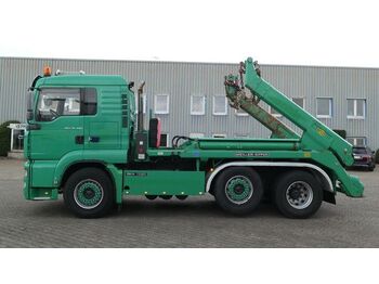 Skip loader truck MAN 26.480 TGA BL 6x2, Meiller AK 16.T, Klima, AHK: picture 4