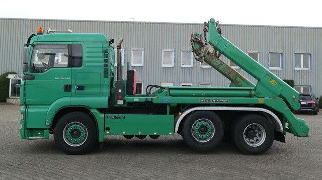 Skip loader truck MAN 26.480 TGA BL 6x2, Meiller AK 16.T, Klima, AHK: picture 4