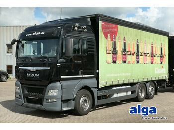Beverage truck MAN 26.480 TGX LL 6x2, Pritsche-Plane,LBW/Klima/AHK: picture 1