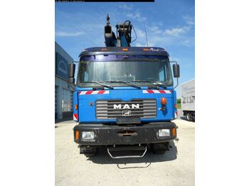 Dropside/ Flatbed truck, Crane truck MAN 27.464: picture 4