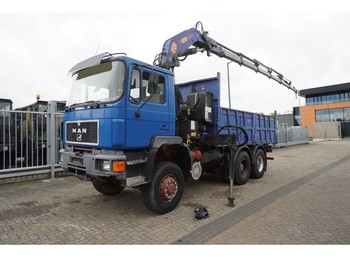Truck MAN 33.372 6X6 OPEN BOX TRUCK WITH PM 25 CRANE
