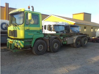 Container transporter/ Swap body truck MAN 35464 Abrollkipper 8x4 Manual Springs: picture 1