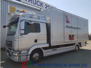 Autotransporter truck MAN 8.220 Tischer Schiebeplateau Koffer geschlossen: picture 1