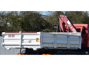 MAN Abrollkipper Container + KRAN HMF 953 K2! - Hook lift truck: picture 2