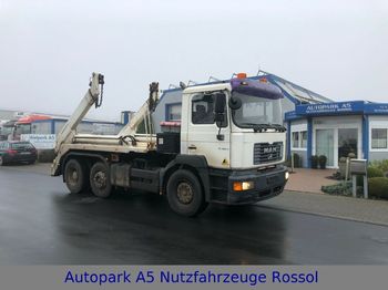 Skip loader truck MAN FE 360 A Absetzkipper Klima Lenk - Liftachse: picture 1
