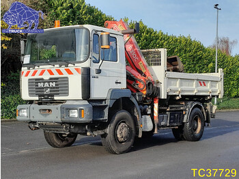 Tipper, Crane truck MAN M 2000 19.364 Euro 3: picture 1