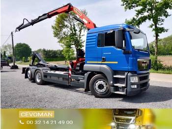 Hook lift truck MAN STUNTPRIJS!! TGS 26.320 6x2 Euro5 container kraan Palfinger: picture 1