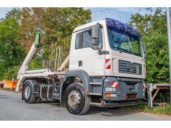 Skip loader truck MAN TGA 18.310 4x2 BL Absetzkipper Meiller Ak 12T: picture 1