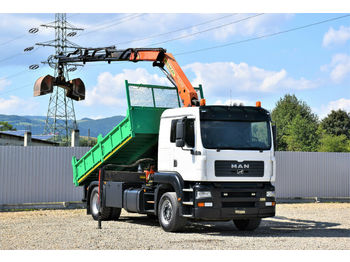 Tipper, Crane truck MAN TGA 18.310 Kipper 4,80m + PKG 12001* TOPZUSTAND!: picture 1