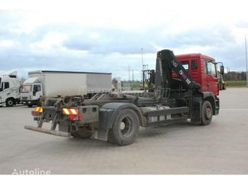 Hook lift truck, Crane truck MAN TGA 18.350: picture 1