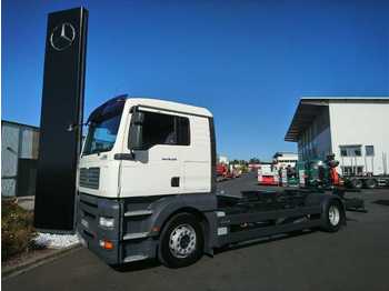 Container transporter/ Swap body truck MAN TGA 18.350 4x2 LL BDF Fahrschule 5 Sitze Klima: picture 1