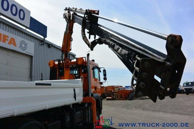 Tipper, Crane truck MAN TGA 18.360 4x4 Atlas Kran Meiller + Winterdienst: picture 15