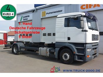 Container transporter/ Swap body truck MAN TGA 18.360 LL BDF 1.Hand 5 Sitzer Klima Schalter: picture 1