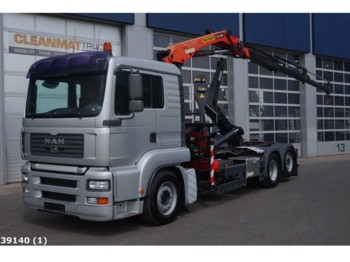Hook lift truck MAN TGA 26.350 Palfinger 12 ton/meter laadkraan: picture 1