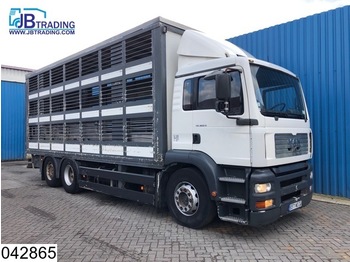 Livestock truck MAN TGA 26 360 6x2, EURO 2, Retarder, Animal transport, 3 layers, Manual: picture 1