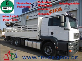 Dropside/ Flatbed truck MAN TGA 26.440*Atlas140.1*10m=1,3t.*Schaltgetriebe: picture 1