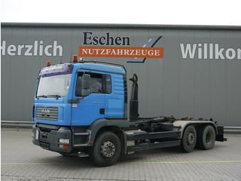 Hook lift truck MAN TGA 26.460 FVLC, 6x2, Hüffermann 26.60 S, PMK 2: picture 1
