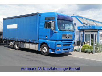 Curtainsider truck MAN TGA 26.480 Pritsche + Plane Liftachse Klima: picture 1
