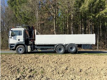 Dropside/ Flatbed truck, Crane truck MAN TGA 28.390 6x2 - 2BL: picture 1