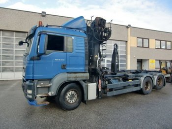 Hook lift truck MAN TGA 28.440 6x2- Abroller mit Kran, Manual, EEV: picture 1