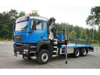 Autotransporter truck, Crane truck MAN TGA 33.410 Darus Járműszállító: picture 1