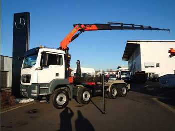 Hook lift truck MAN TGA 35.400 8x4 Hakenlift/Kran Palfinger PK29002: picture 1