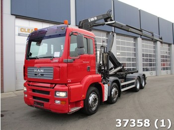 Hook lift truck MAN TGA 35.430 8x2 Hiab 16 ton/meter laadkraan: picture 1