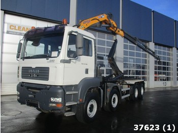Hook lift truck MAN TGA 41.390 8x4 Copma 23 ton/meter laadkraan: picture 1