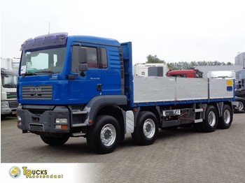 Dropside/ Flatbed truck MAN TGA 41.430 + Manual + PTO + 8X4 + blad-blad: picture 1
