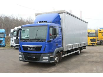 Curtainsider truck MAN TGL12.220 4X2 BL, EURO 6, SERVICE BOOK: picture 1