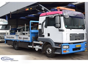 Dropside/ Flatbed truck MAN TGL 12.240, HMF 503 K2, 11990 kg, Euro 4, Truckcenter Apeldoorn: picture 1