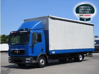 Curtainsider truck MAN TGL 12.250 4X2 BL, Euro5 EEV, Pritsche/ Plane: picture 1