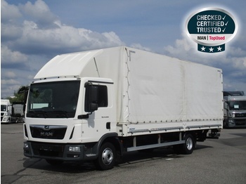 Curtainsider truck MAN TGL 12.250 4X2 BL, Euro 6, Pr./Pl.,LBW, AHK,Klima: picture 1