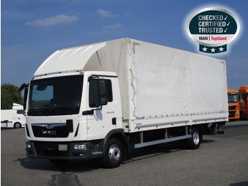 Curtainsider truck MAN TGL 12.250 4X2 BL,Euro 6, Pritsche, AHK,LBW: picture 1