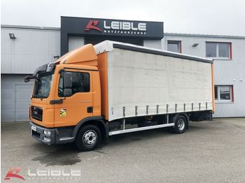 Curtainsider truck MAN TGL 12.250 4x2BL / Ladebordw Dautel2t / HU 04/22: picture 1