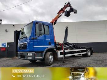 Hook lift truck MAN TGL 12.250 euro5 container + kraan: picture 1