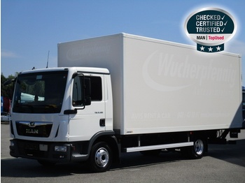 Box truck MAN TGL 8.180 4X2 BL, Euro 6, Koffer, LBW, AHK: picture 1