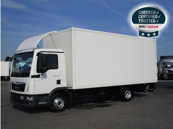 Box truck MAN TGL 8.180 4X2 BL, Euro 6, Koffer, LBW, AHK, Klima: picture 1