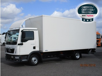 Box truck MAN TGL 8.180 4X2 BL, Euro 6, Koffer, LBW, AHK, Klima: picture 1