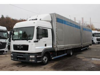 Curtainsider truck MAN TGL 8.220 4X2 BL  EURO 5EEV+ TRAILER PM 50V 2011: picture 1