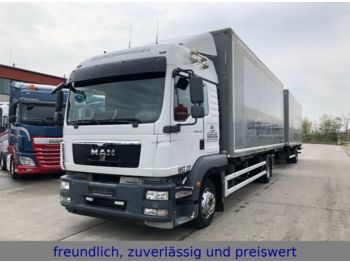 Container transporter/ Swap body truck MAN *TGM 12.290*KOFFER*EURO 5*SCHLAFKABINE*+ANHÄNGER: picture 1