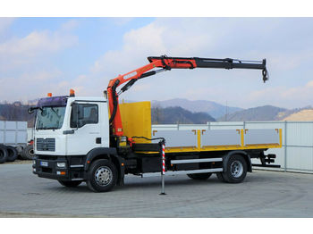Dropside/ Flatbed truck MAN TGM 18.240 Pritsche 6,20m+Kran/FUNK* Topzustand!: picture 1